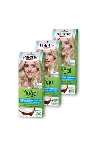 Palette Kalıcı Doğal Renkler Saç Boyası 12 - 1 Küllü Buzul Sarısı X
