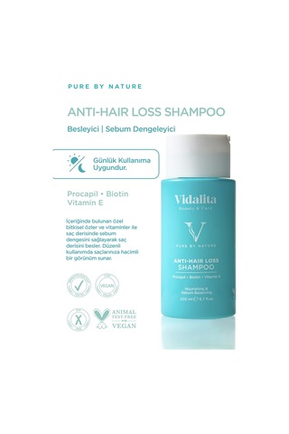 Vidalita Beauty & Care Saç Dökülmesine Karşı Şampuan 200 ML