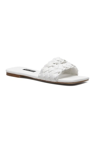 Nine West Orago 2Fx Kadın Düz Terlik-Beyaz
