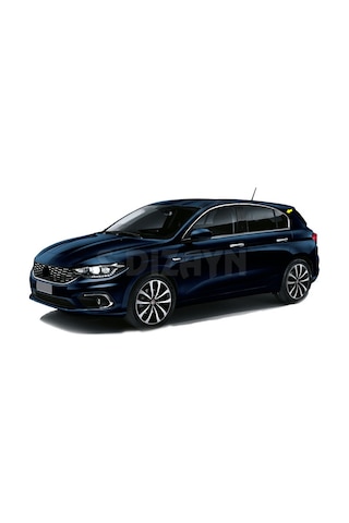 S-dizayn Fiat Egea Hb Krom Cam Üst Çıtası 4 Prç. 2015-2020