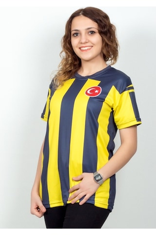 Çiftlere Özel Futbol Forması Sarı & Lacivert 19 Lacivert