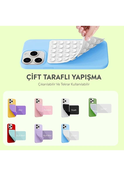Vantuzlu Telefon Tutacağı, Silikon Vakumlu Telefon Tutucu, Ahtapot Vantuz Turuncu