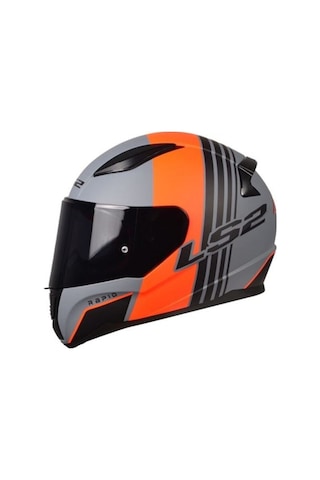 Ls2 Rapid Multıply Siyah+Beyaz Cam Kapalı Motosiklet Kaskı