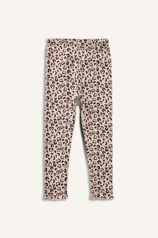 Defacto Leopar Desenli Fitilli Kaşkorse 2li Tayt Kız Bebek H3004a526sper105 Ekru-er105