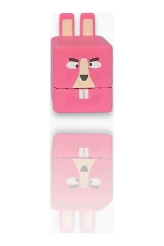Super Bear Adventure, Baaren-şika, Penguen, Tilki, Tavşan, Timsah, Arı Loy3d 9 Cm Pembe