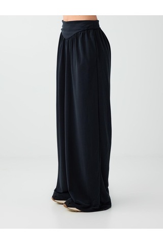Jimmy Key Jimmy Key Siyah Yüksek Bel Bol Paça Cep Detaylı Jogger Pantolon 6sw115625900