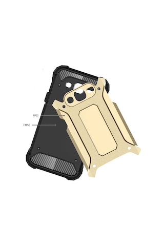 Kilifone - Galaxy Uyumlu J7 Uyumlu - Kılıf Çift Katman Zırh Tank Crash Military Kapak - Rose Gold - T2445 Rose Gold