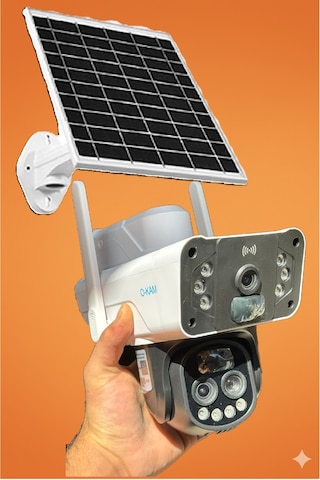 Okam Pro 3950 Solar 4g Ve Esım 15mp 3 Lens 10x Zoom Güneş Enerjil