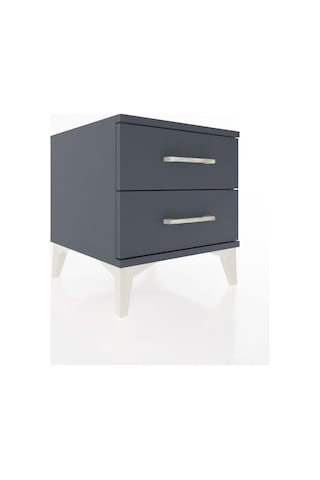 Hyperion Komodin 2 Çekmeceli 44x44x48 Antrasit-antrasit Antrasit
