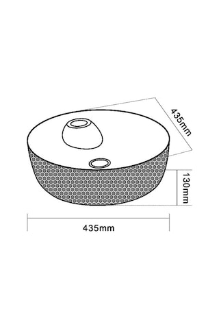Eva Banyo Lena E-5001G Tezgah Üstü Porselen Lavabo