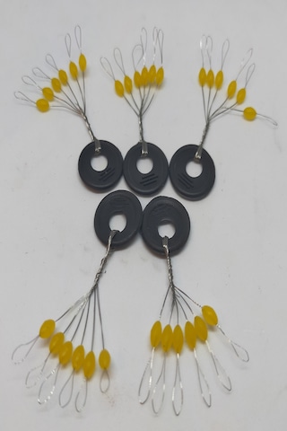 Sazan Rig Sarı Kauçuk Stoper Large (L) (30 Adet)