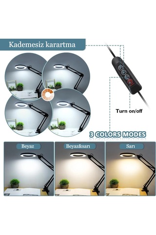 5/10x Akrobat Hareketli Salıncak Katlanabilir Büyüteç Usb 3 Renk