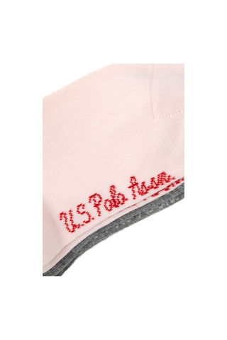 U.S. Polo Assn. U.s. Polo Assn. Kız Çocuk Gri Melanj Çorap Dizaltı 50318076-vr086