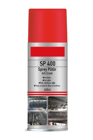 Sprey Pütür Su Tutmaz Ses Yalıtımlı Boyanabilir Kaplama Araç Araba Çamurluk Taş Darbe Koruma 400ml