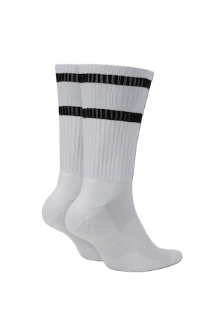 Nike Dri Fit Heritage Crew Sock Unisex Çorap 2 Li Beyaz Beyaz - Siyah