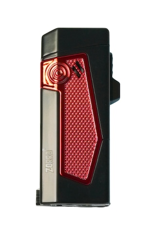 Zorro 4 Torch Pürmüz Siyah-kırmızı Metal Puro Çakmağı - Trm1012