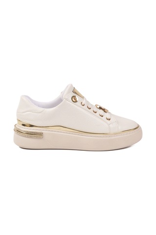 Ayakmod Beyaz Bağcıklı Taş İşlemeli Hafif Kadın Sneaker 431156 Z Beyaz