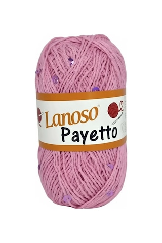Payetto Fantazi Pullu El Örgü İpi 50gr - Pembe