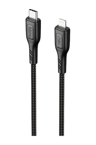 Knit 30W Hızlı Şarj Destekli Type-C To Lightning Şarj Ve Data Aktarım Kablosu 1 Metre Siyah