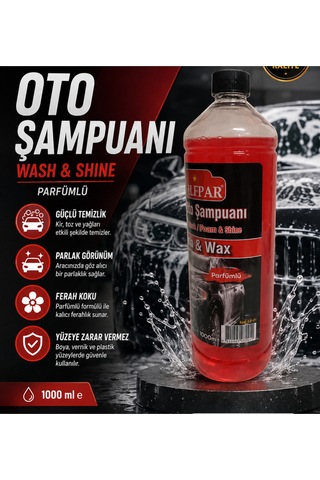 Oto Şampuanı Parfümlü Wash&shıne&wax