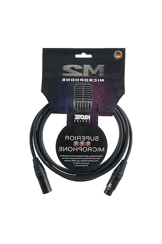 2 Metre Uzunluğunda Siyah Xlr Mikrofon Kablosu