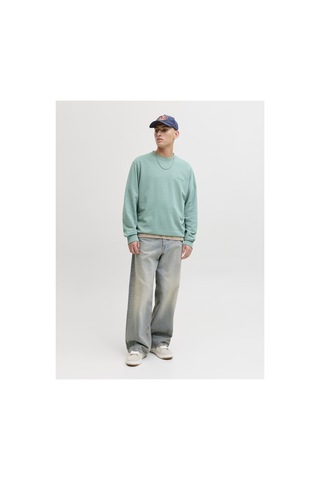 Jack & Jones Jjearchıve Graphıc Rahat Kesim Sweatshirt 12287995 Mavi