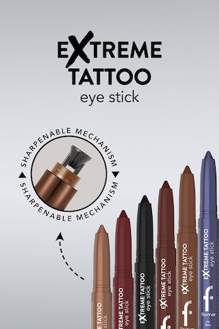 Flormar Extreme Tattoo Mat & Işıltılı Asansörlü Kalemtıraşlı Jel Göz Kalemi & Far Stick 39714782