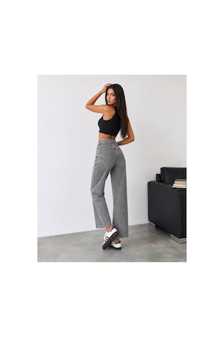 Bluemarlin Kar Siyah Tam Kalıp Yan Parçalı Jeans Baggy Denim/kot Pantolon Karsiyah