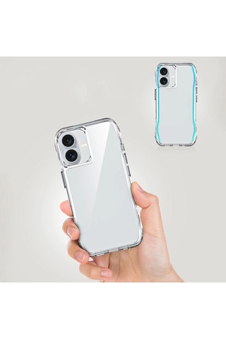 Apple Uyumlu iPhone 16 Plus Kılıf Airbagli Şeffaf Redclick İncek Kapak