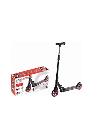 Katlamalı 2 Tekerlekli Dev Teker Scooter +8 Yaş 100kg Taşıma Kapasitesi Kırmızı