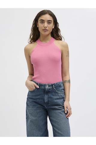 Jack & Jones Kadin Bisiklet Yaka Triko Üst - Sofia - 12266049 Morning Glory