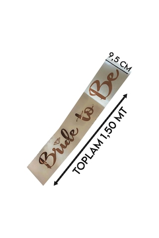 Kuşak Rose Gold Bride To Be Bekarlığa Veda Kuşağı