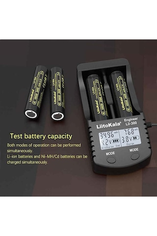 Liitokola Lii-300 Pil Şarj Deşarj Kapasite Test Cihazı Powerbank Li-ion Nimh 3.7v 18650 1.2v Aa Aaa