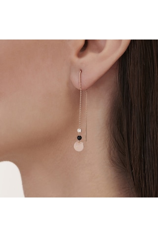 Altınbaş Pırlanta Spinel Taşlı Küpe INT137P-14K