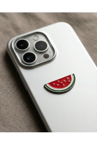 Yarım Karpuz Filistin Sembolü Telefon Arkası Süsü Sticker Etiket A300093 Yarım Karpuz Filistin Sembolü Telefon Arkası Süsü Sticker Etiket A300093