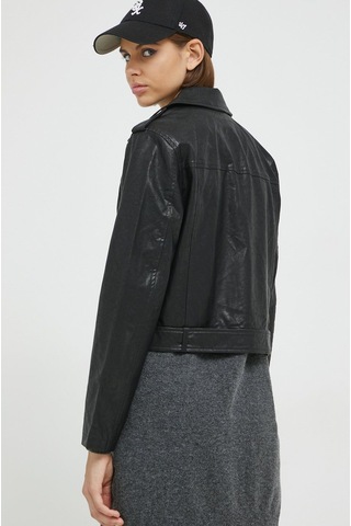 Only Kadın Deri Ceket Onlcmila Faux Leath Biker Jacket - 15265315 001