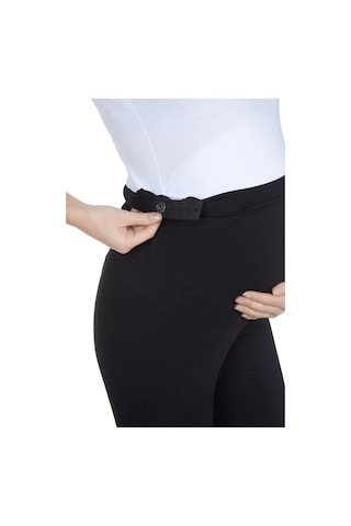 Luvmabelly Myra8001 8009 Beli Ayarlanabilir Hamile Tayt Seti-gri - Siyah