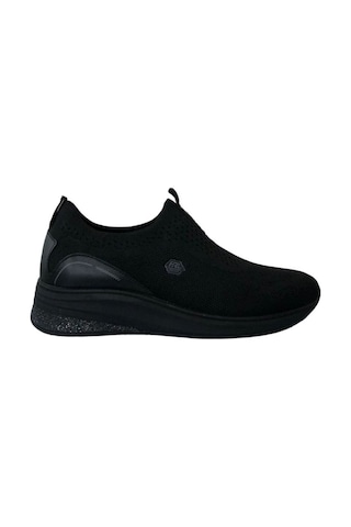 Forelli 30007-G Elvin Siyah Kadın Comfort Spor Ayakkabı Siyah