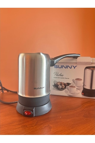 Sunny Pasha Elektrikli Çelik Kahve Cezvesi