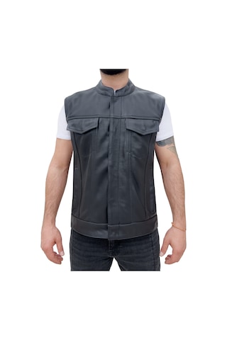 The Biker Jeans California Deri Motosiklet Yeleği