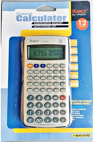 Karce KC-FN200 Finansal Fonksiyonlu Hesap Makinesi
