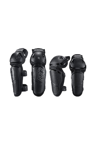 Motoanl Motosiklet Dizlik Dirseklik Takım Ergonomik Lüx Bacak Ve Kol Koruma Motorcu Set Siyah