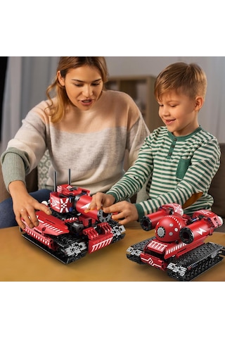 Behowl 5'i 1 Arada Uzaktan Kumandalı Yapı Kiti, Robot, Tank, Buldozer, Stem Oyuncağı, 7-12 Yaş Için Eğitici Oyuncaklar