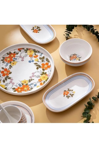 Emsan Teraryum Multicolor 32 Parça 6 Kişilik Kahvaltı Seti Çok Renkli