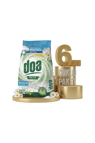 Doa Matik Deterjan Beyazlar 6x4 Kg