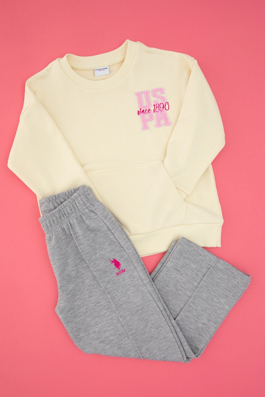 U.S. Polo Assn. Kız Çocuk Limon EşofmanTakımı 50318953-VR035