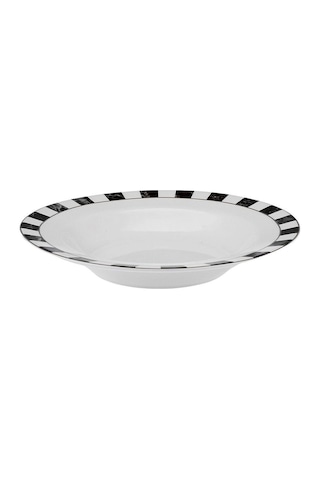 Karaca Damalı Porselen Çukur Tabak 22 cm