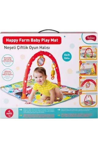Babies Neşeli Çiftlik Aynalı Bebek Oyun Halısı - Anne & Bebek