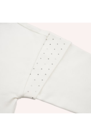 Panço Kız Çocuk Uzun Kollu T-shirt Gri-melanj 2421gb05019-4898 001