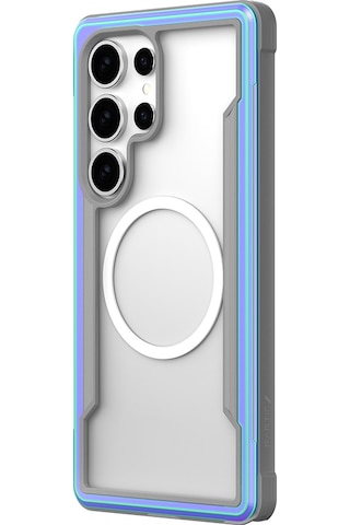 Galaxy S25 Ultra Kılıf Magsafe Uyumlu Airbagli Raptic Shield Serisi Şeffaf Yüzey Kapak Colorful